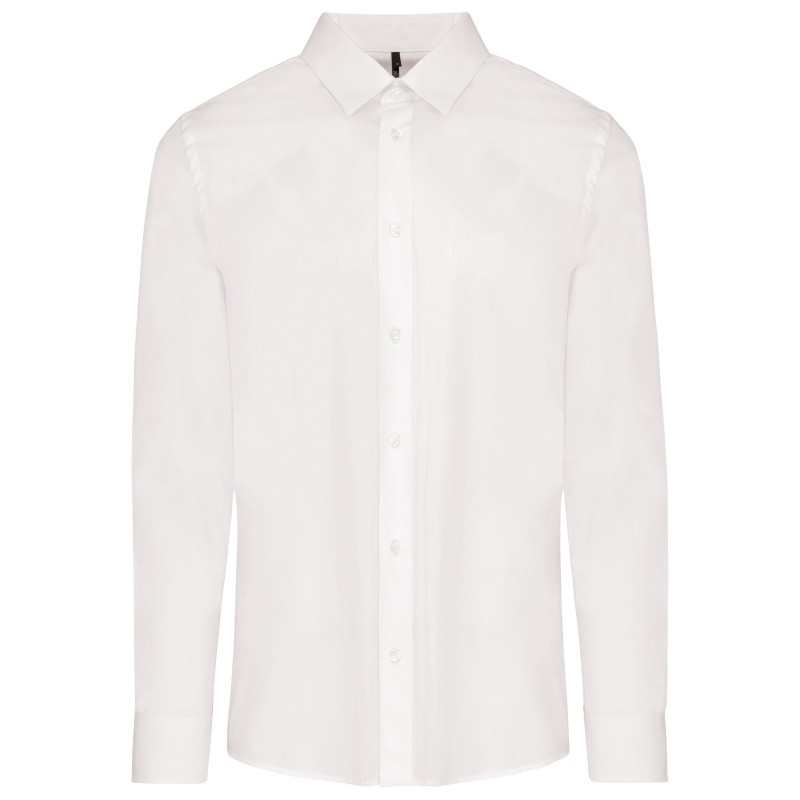 Chemise Popeline Manches Longues Homme