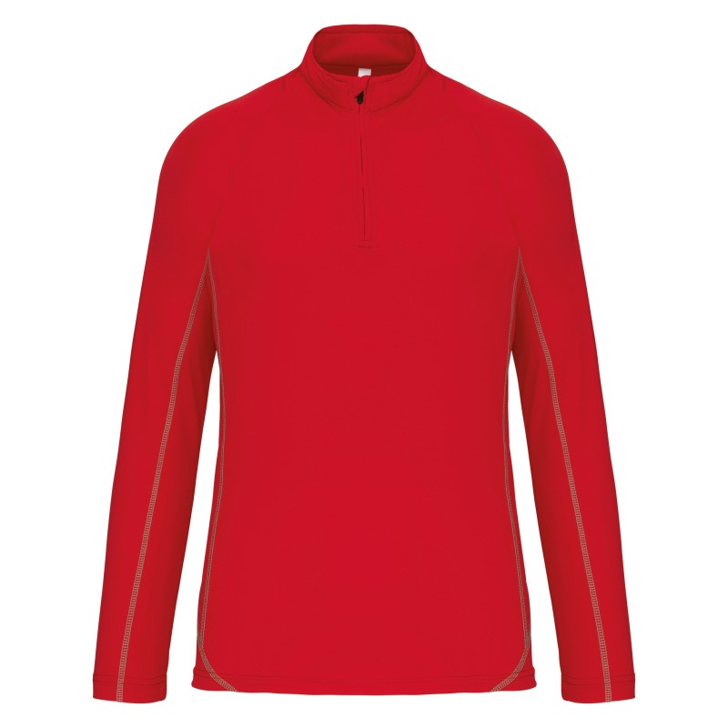 Haut De Sport Manches Longues ¼ Zip Homme