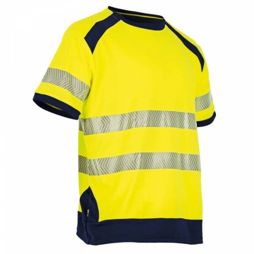 T-shirt haute visibilité bicolore manches courtes anti-UV LMA HALOGENE