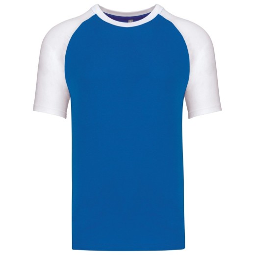BaseballT-Shirt Bicolore Manches Courtes