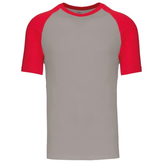 BaseballT-Shirt Bicolore Manches Courtes