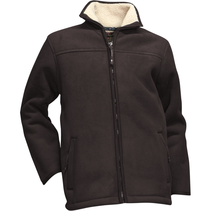 Blouson polaire noir ou marron LMA Ecorce avec doublure Sherpa - Chaleur et Confort Exceptionnels