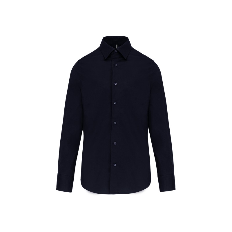 Chemise Coton / Élasthanne Manches Longues Homme