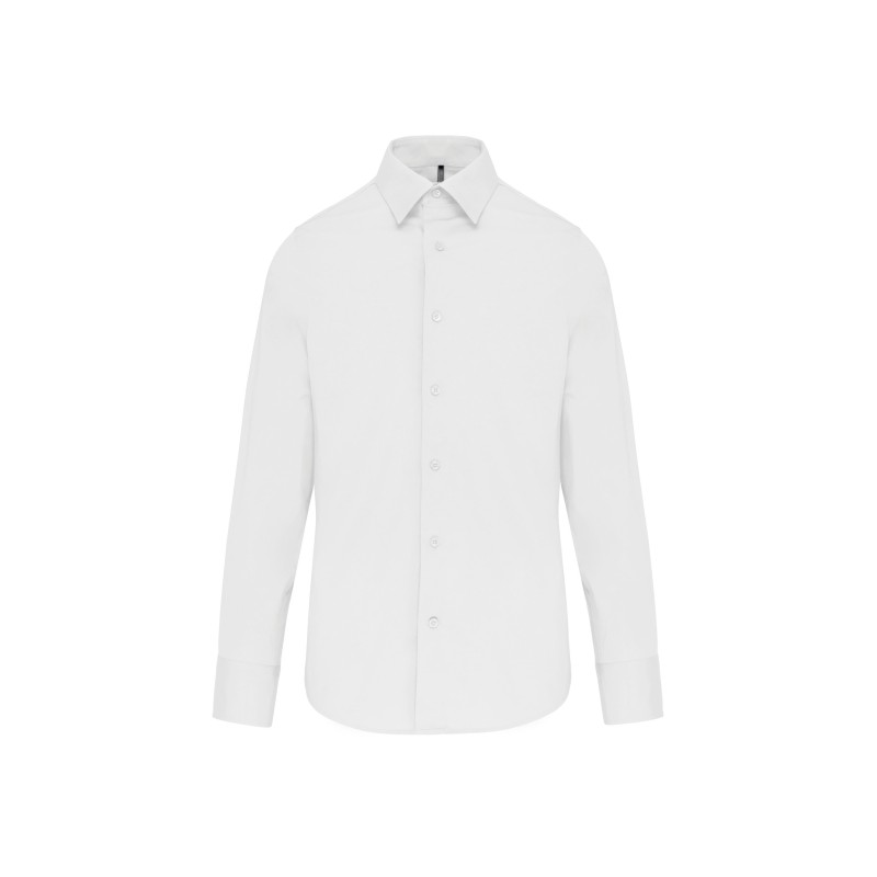 Chemise Coton / Élasthanne Manches Longues Homme