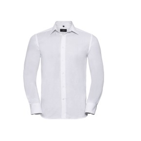 Men'S Long Sleeve Tailored Oxford Shirt