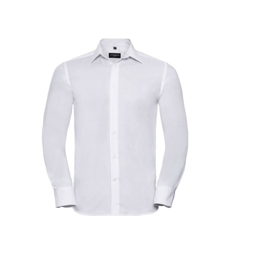 Men'S Long Sleeve Tailored Oxford Shirt