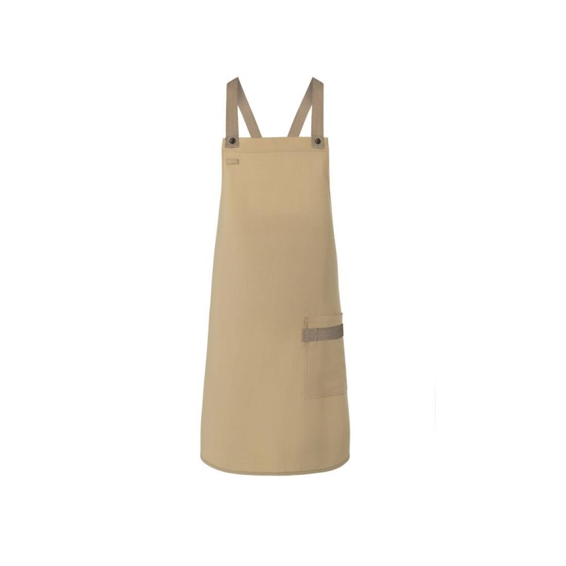 Bib Apron Urban-Look With Cross Straps And Pocket