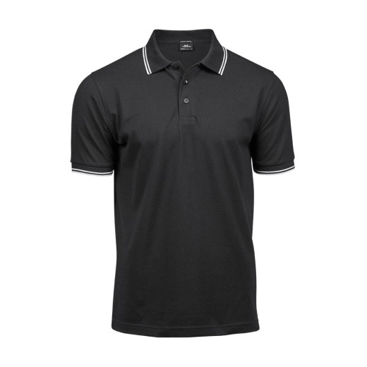 Luxury Stripe Stretch Polo