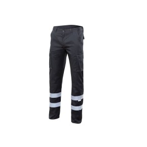 Pantalon Stretch Multipoches À Bandes Réfléchissantes