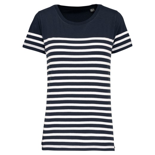 T-Shirt Marin Col Rond Bio Femme