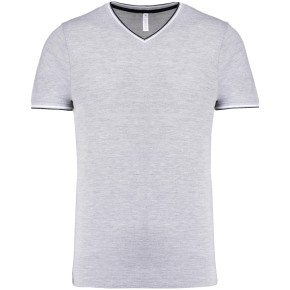 T-Shirt Maille Piquée Col V Homme