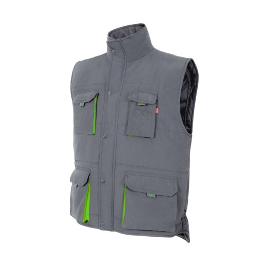 Gilet Matelassé Bicolore Multipoches