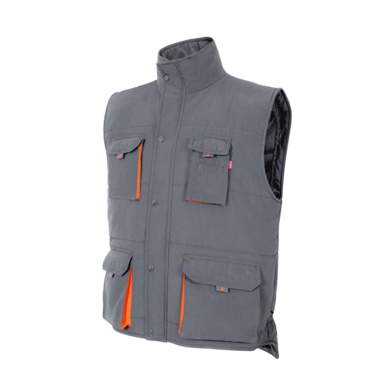 Gilet Matelassé Bicolore Multipoches