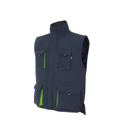 Gilet Matelassé Bicolore Multipoches