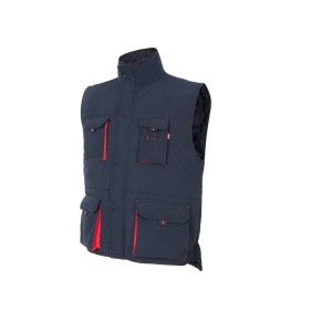 Gilet Matelassé Bicolore Multipoches