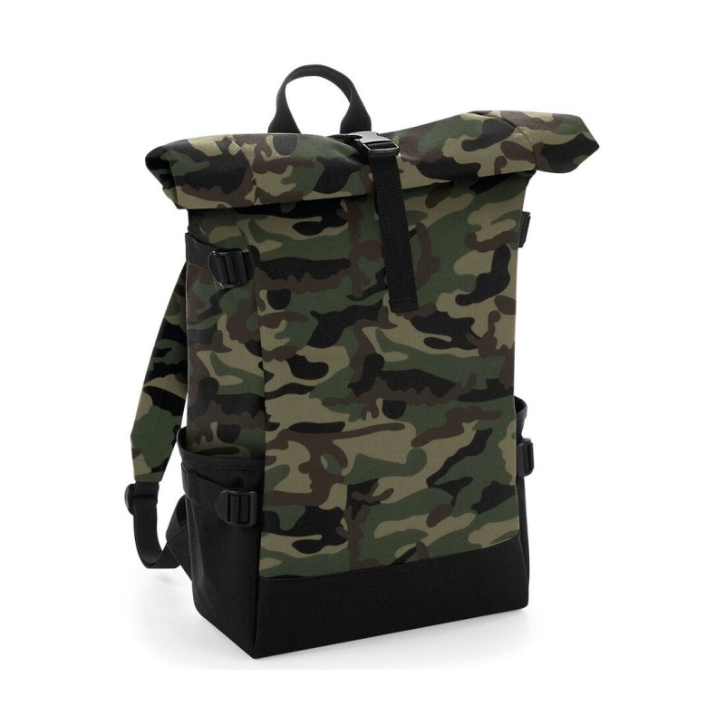 Block Roll-Top Backpack