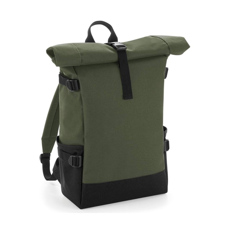 Block Roll-Top Backpack