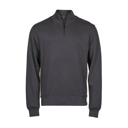 Ribbed Interlock Half Zip