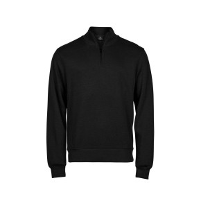 Ribbed Interlock Half Zip