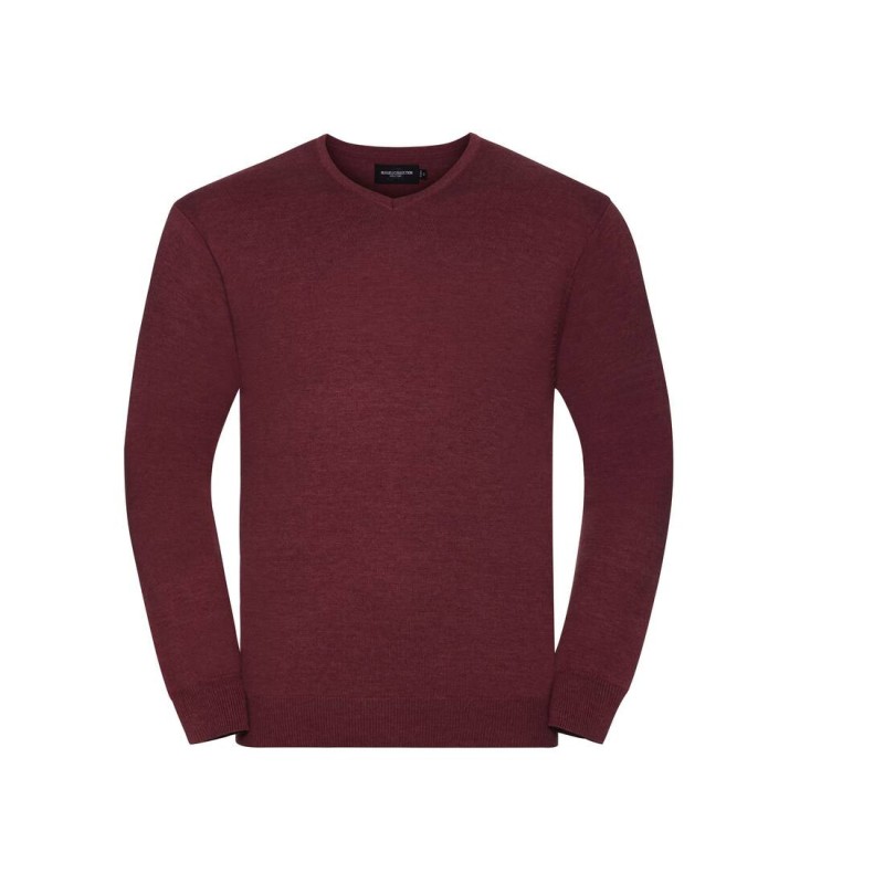 Men'S V-Neck Knitted Pullover