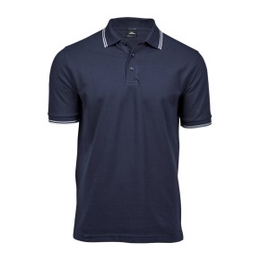 Luxury Stripe Stretch Polo