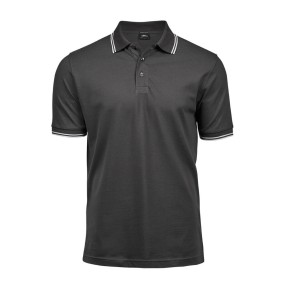 Luxury Stripe Stretch Polo