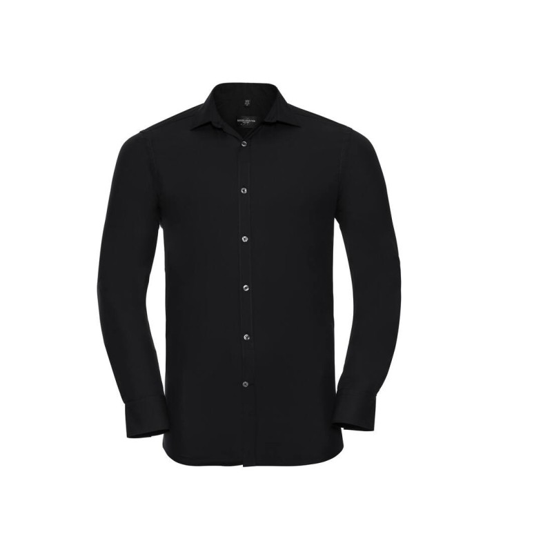 Men'S Long Sleeve Fitted Ultimate Stretch Shirt