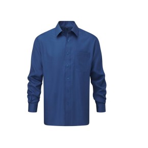 Men'S Long Sleeve Classic Polycotton Poplin Shirt