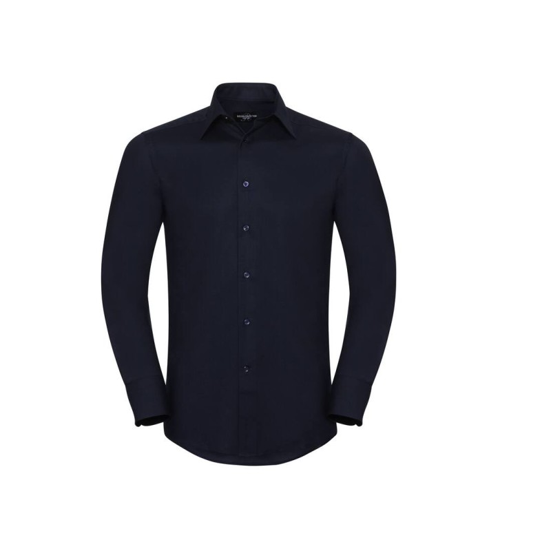 Men'S Long Sleeve Tailored Oxford Shirt