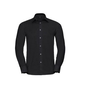 Men'S Long Sleeve Tailored Oxford Shirt