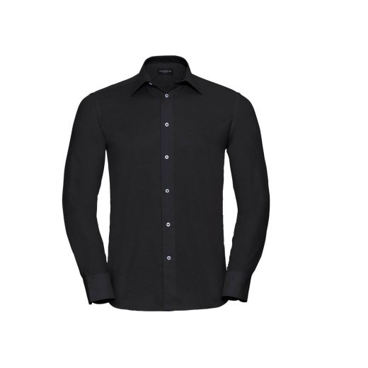 Men'S Long Sleeve Tailored Oxford Shirt