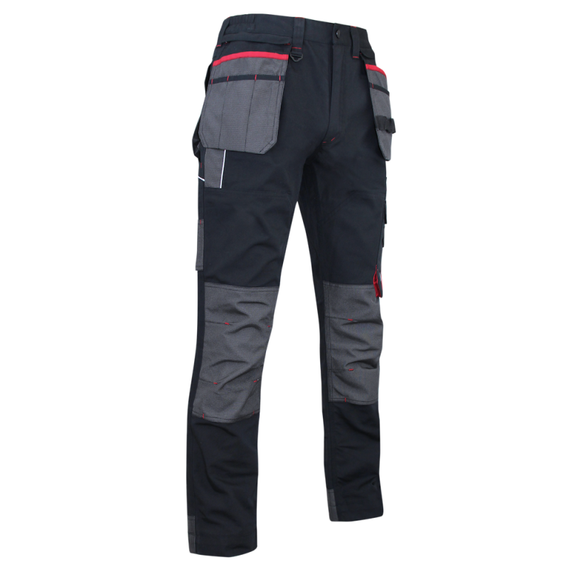 Pantalon Poches Volantes Amovibles Poches Genouillères Entrejambe 79 Cm Minerai Etj79