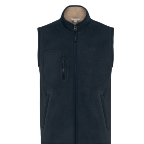 Bodywarmer polaire avec intérieur sherpa unisexe