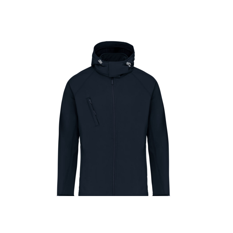 Veste softshell à capuche amovible homme