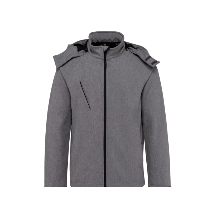 Veste softshell à capuche amovible homme