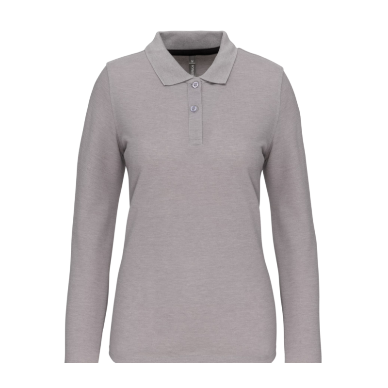 Polo manches longues femme